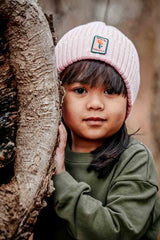 Baby Plant Protector Beanie Hat - Soft Pink From Manymoons