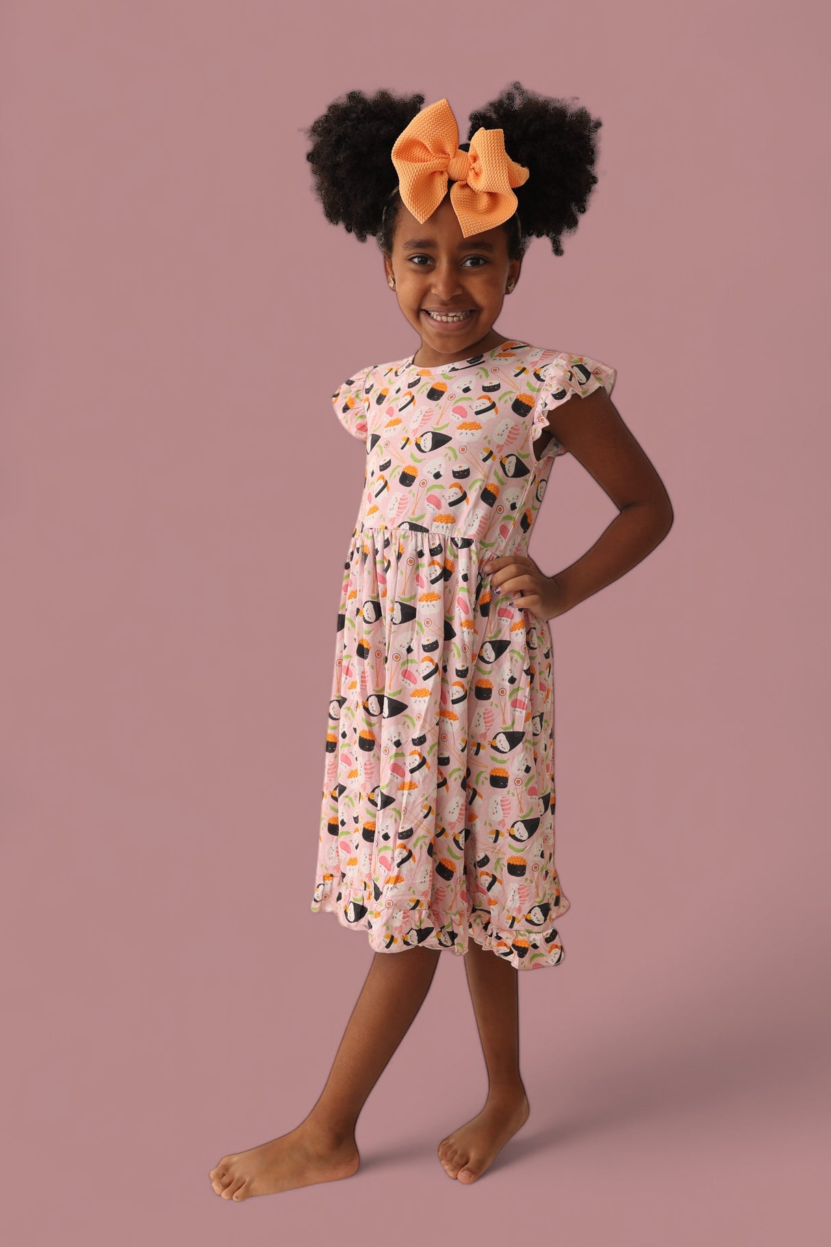 SWEET PEA SUSHI DREAM RUFFLE DRESS from DREAM BIG LITTLE CO