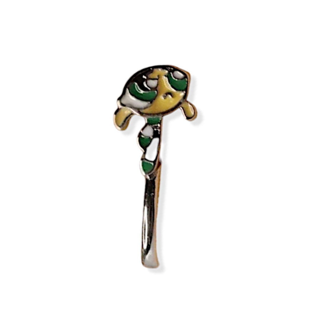 Green Powerpuff Girl Clip-On Nose Ring from Popagloss