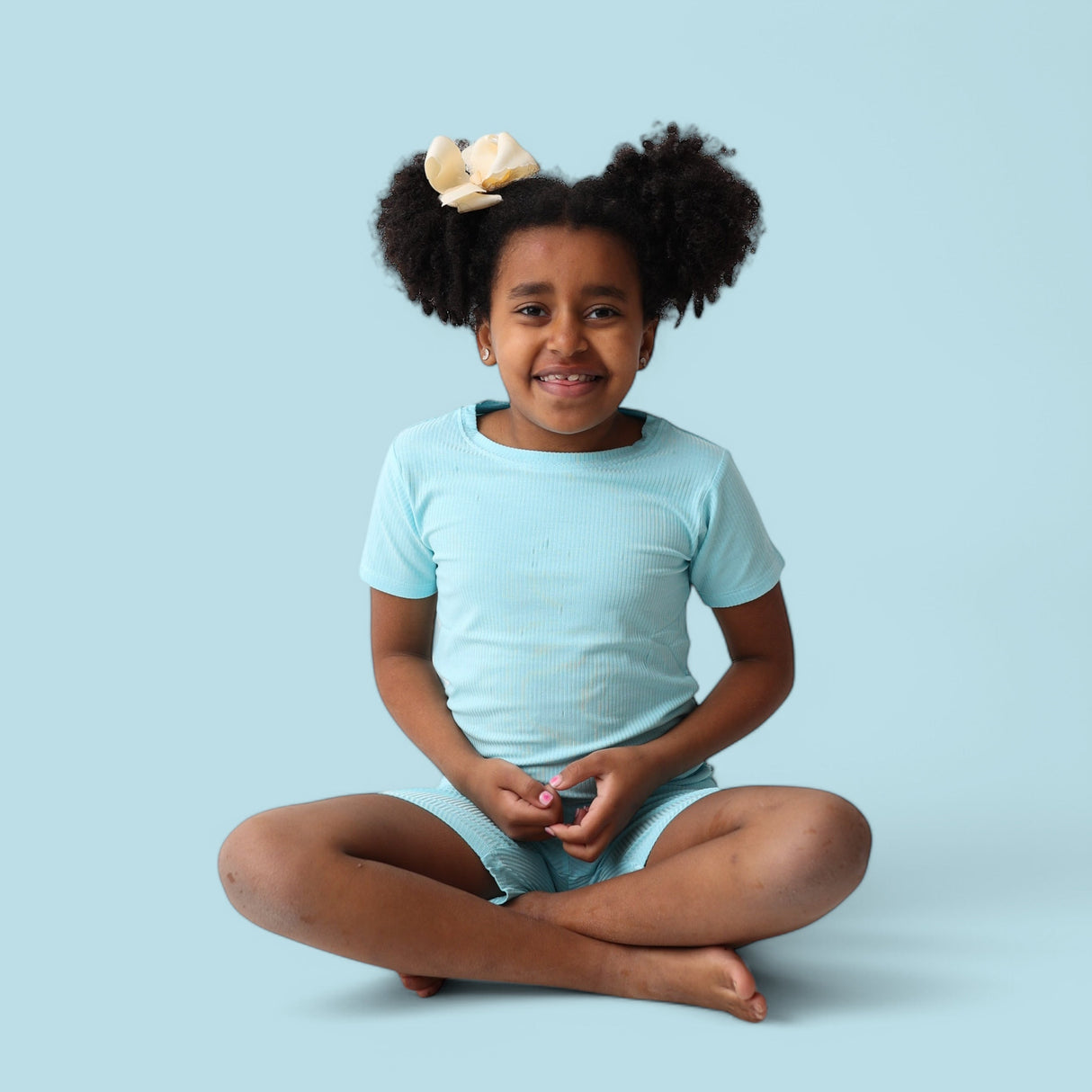 CAPRI BLUE RIB DREAM SHORT SET from DREAM BIG LITTLE CO