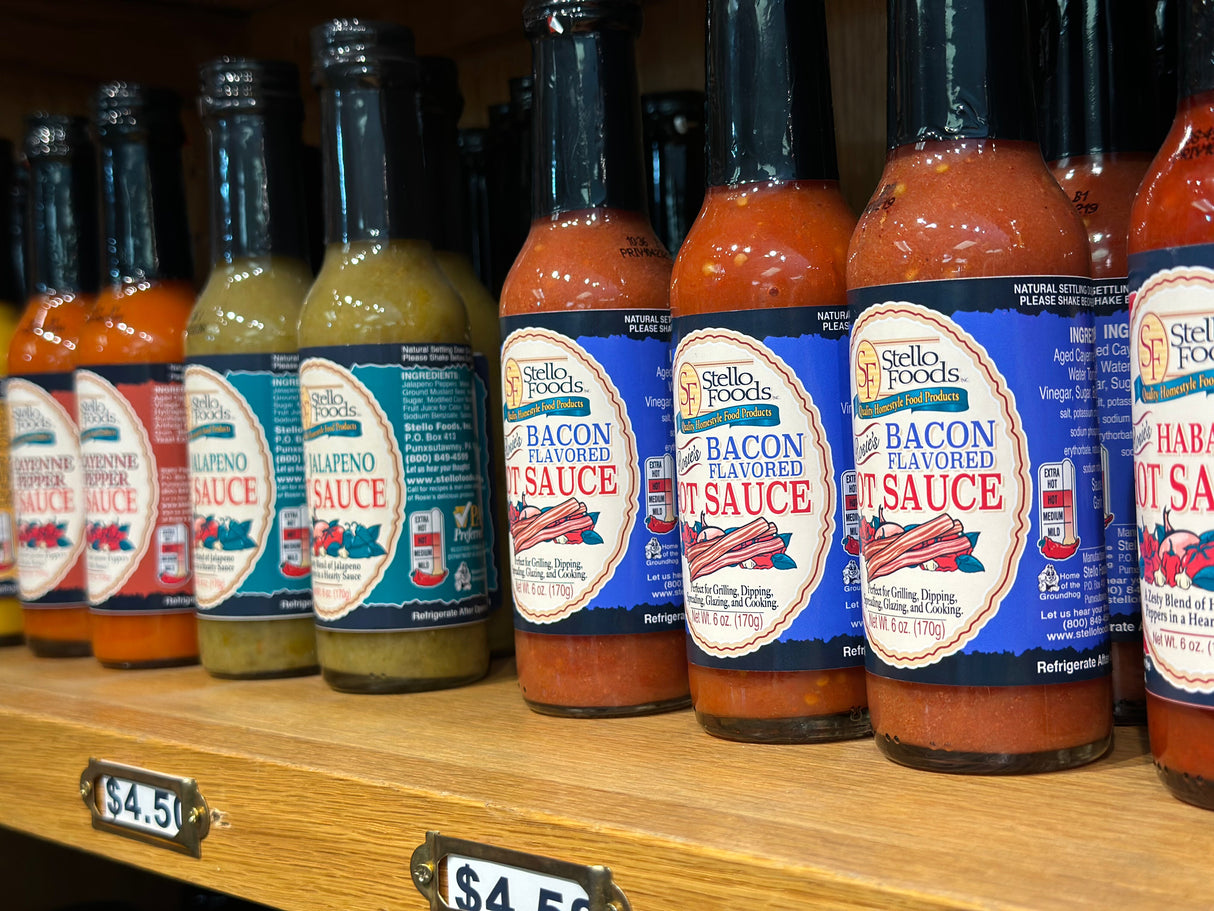 Stello Foods - Rosie's Bacon Flavored Hot Sauce 6oz From Stello Foods