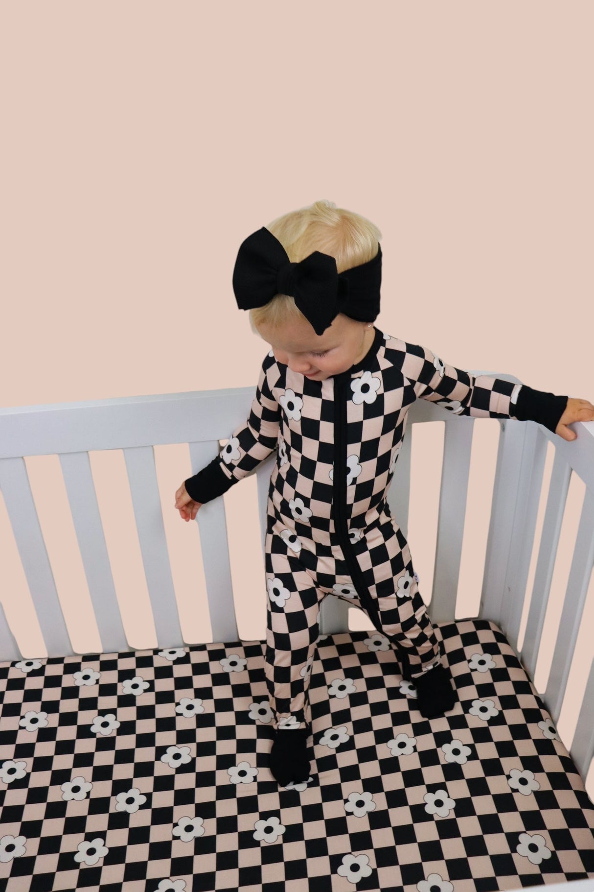 RETRO DAISY CHECKS DREAM ROMPER from DREAM BIG LITTLE CO