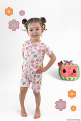 Dream Big Little Co x CoComelon JJ RAINBOW CHECKERS DREAM SHORTIE from DREAM BIG LITTLE CO