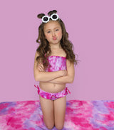 CANDY CLOUDS DREAM SMOCKED TWO PIECE SWIM SUIT from DREAM BIG LITTLE CO