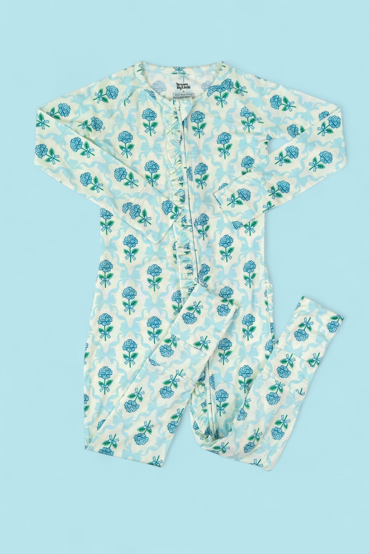 BLUE RIBBON BLOOMS DREAM RUFFLE ROMPER from DREAM BIG LITTLE CO