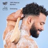 Bath Body Brush With Long Bamboo Handle from Pursonic