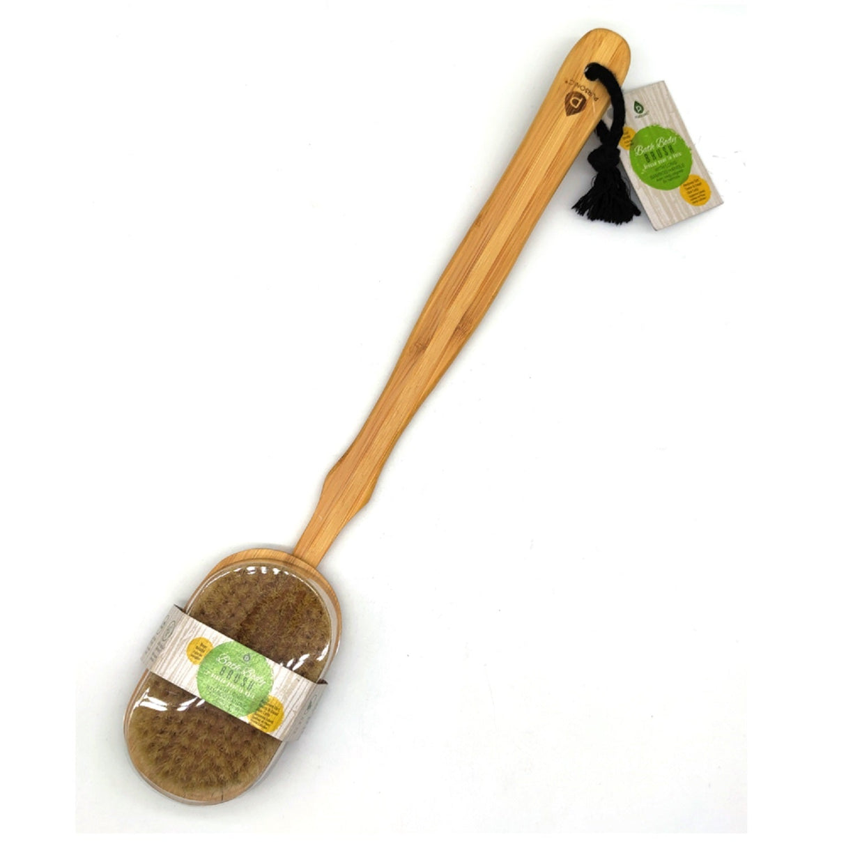 Bath Body Brush With Long Bamboo Handle from Pursonic