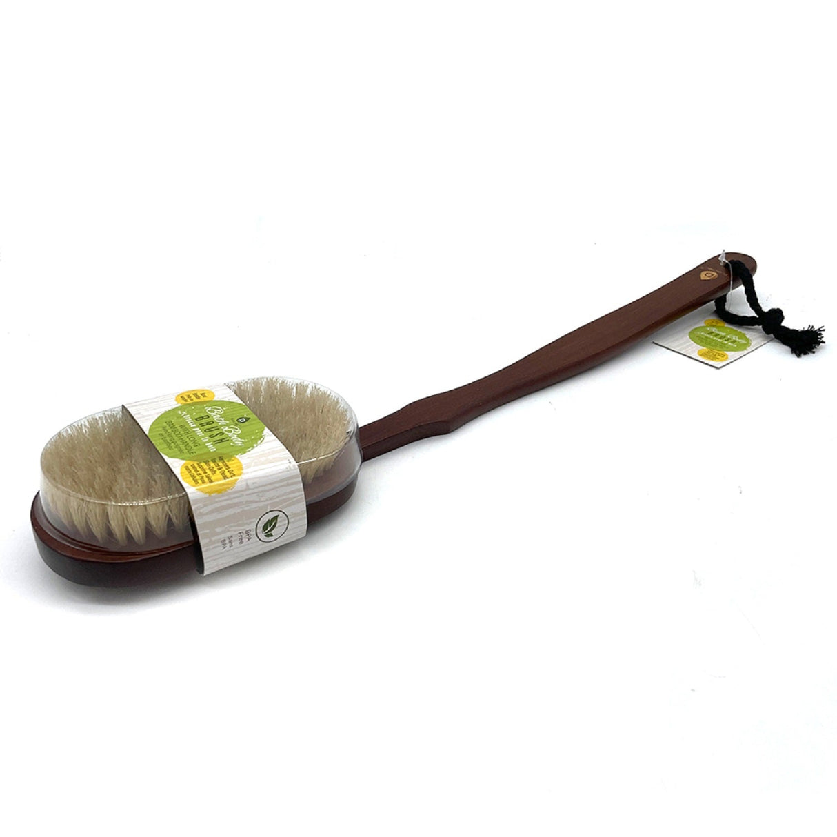 Bath Body Brush With Long Bamboo Handle from Pursonic