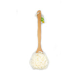 Dual Action Dry Brush & Mesh Sponge Combo with Lotus Wooden Handle from Pursonic