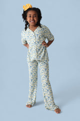 VINTAGE CITRUS TOILE DREAM GIRL'S FLARE SET from DREAM BIG LITTLE CO