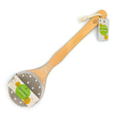 Boar Bristle & Rubber Massager with Lotus Wooden Handle from Pursonic