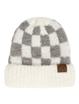 CC Beanie Oh so Soft Check Boucle Skully Hats