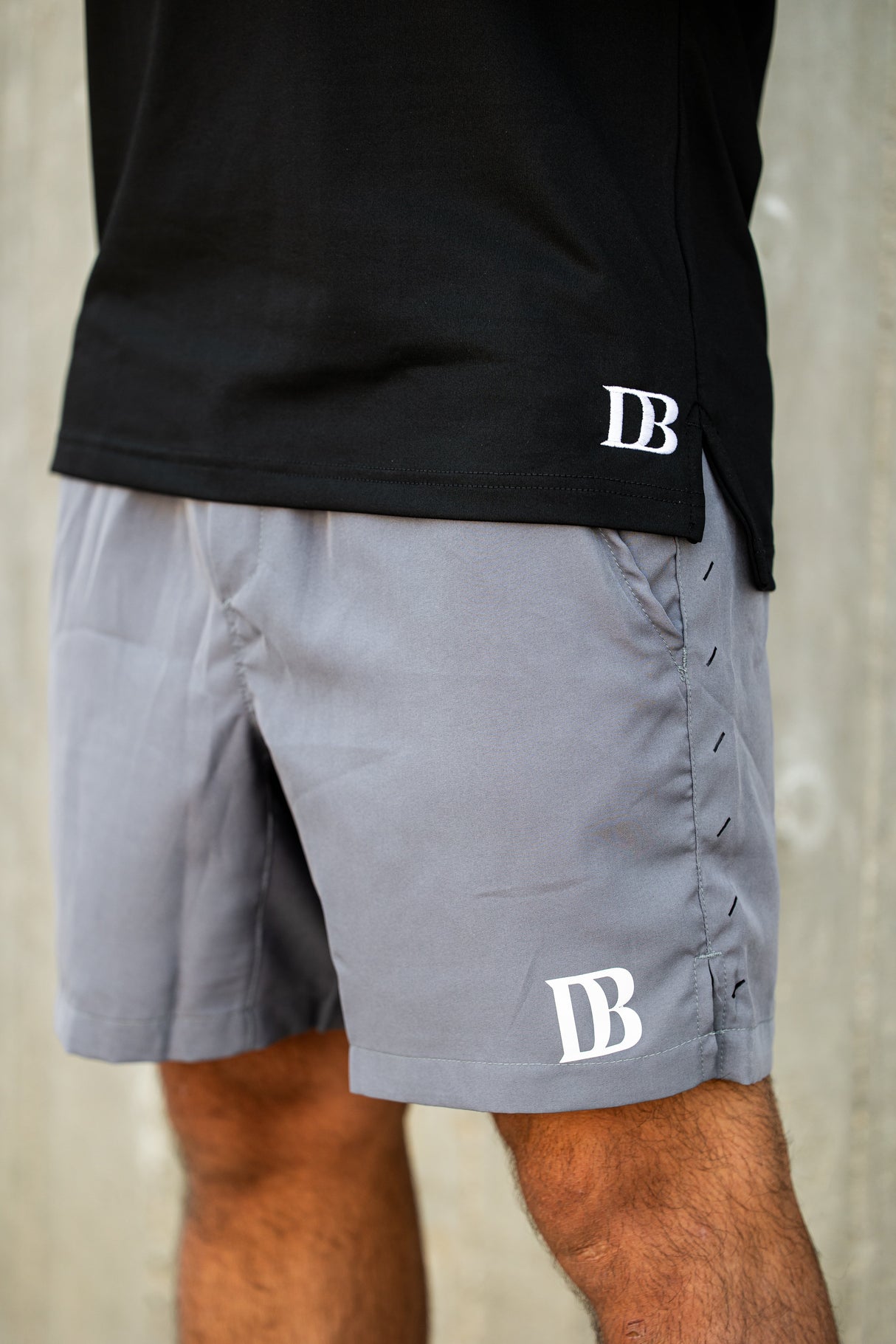 Impact Active Shorts (Concrete Grey) from DadBod Apparel