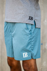 Impact Active Shorts (Slate Blue) from DadBod Apparel