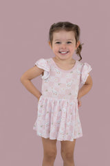EXCLUSIVE DUCKS AND DAISIES DREAM CAP SLEEVE BODYSUIT DRESS from DREAM BIG LITTLE CO