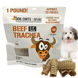 Beef Trachea Dog Treats - 1 lb. (3"-4" pieces) from Dog Chits Pet Products