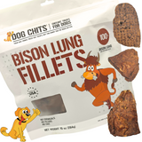 Bison Lung Fillet Treats for Dogs - 10 oz from Dog Chits Pet Products