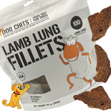 Lamb Lung Fillet Treats for Dogs - 10 oz from Dog Chits Pet Products