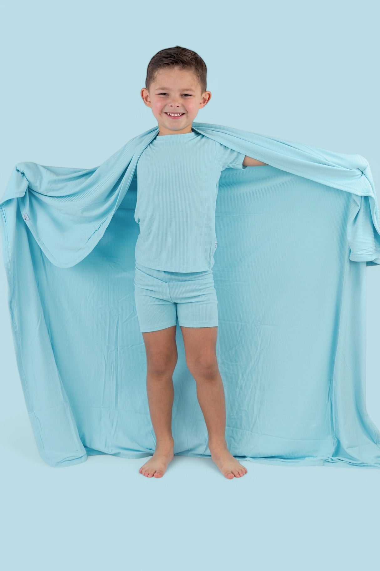 CAPRI BLUE RIB DREAM SHORT SET from DREAM BIG LITTLE CO