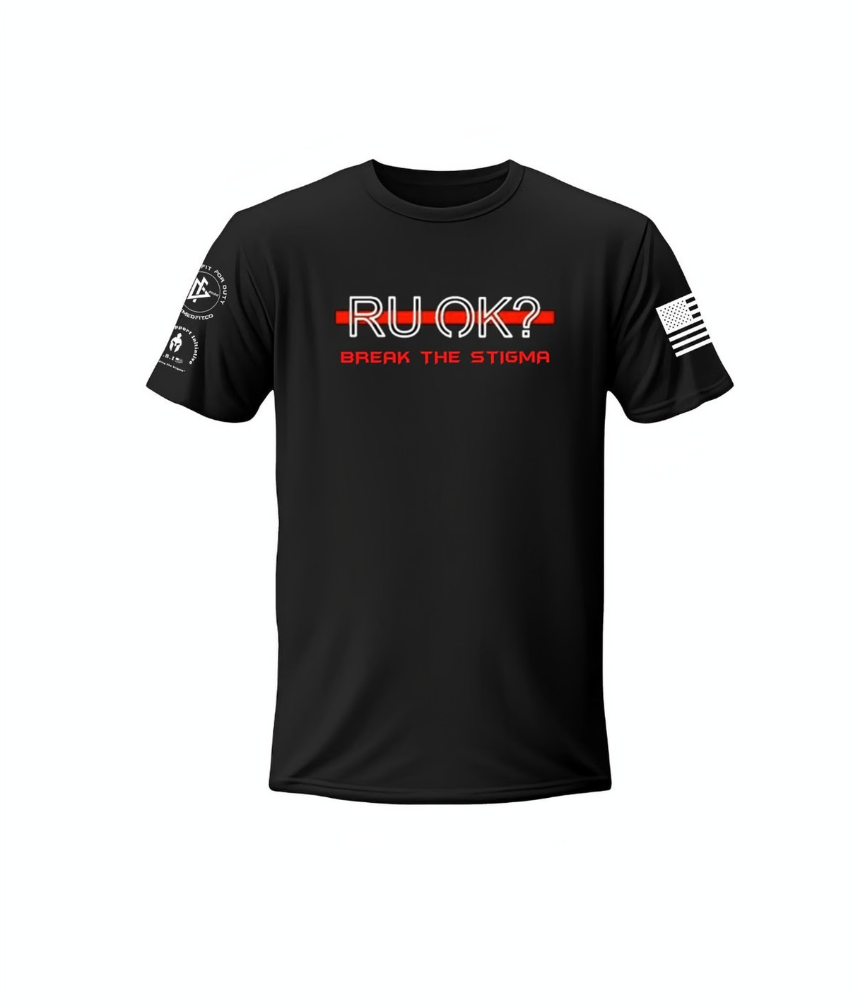 Stigma-Breaking Unisex Tee- Red Line from DeemedFit
