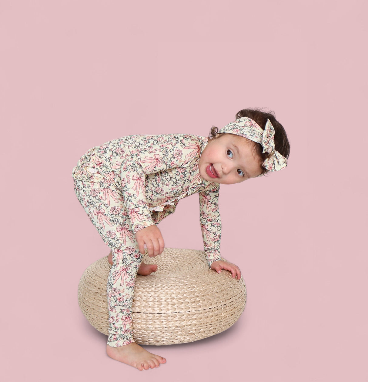 VICTORIAN BLOOM DREAM RUFFLE ROMPER from DREAM BIG LITTLE CO