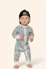 BASEBALL SMILEY DREAM ROMPER from DREAM BIG LITTLE CO