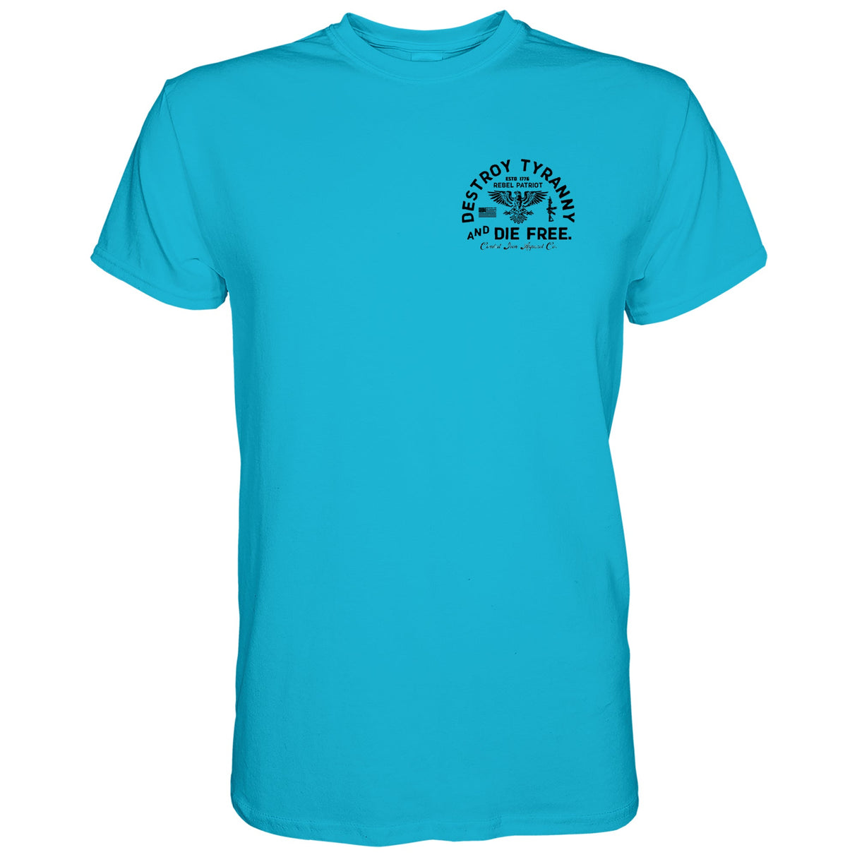 Destroy Tyranny and Die Free Men's T-Shirt From Combat Iron Apparel