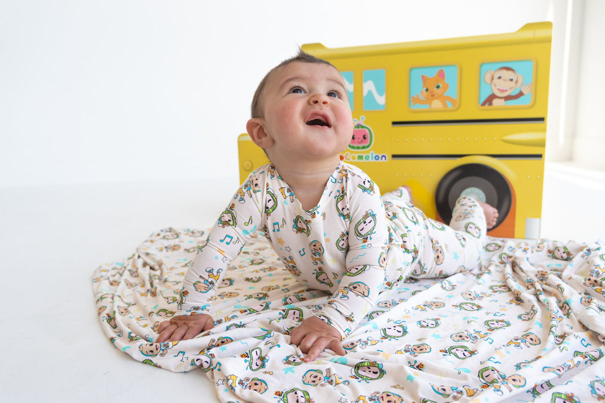 Dream Big Little Co x CoComelon JJ MUSICAL MELON DREAM ROMPER from DREAM BIG LITTLE CO