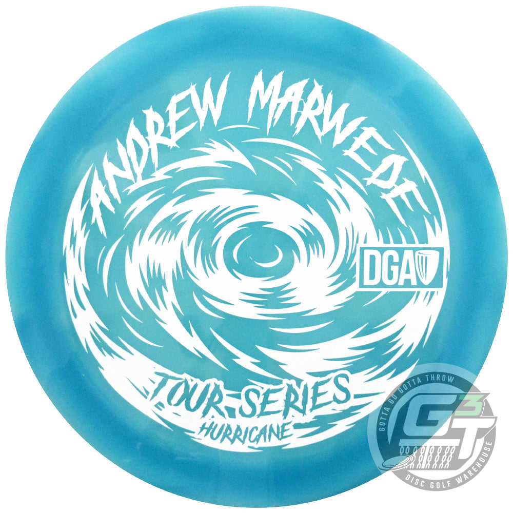 DGA Limited Edition 2023 Tour Series Andrew Marwede Swirl Hurricane Distance Driver Golf Disc from Gotta Go Gotta Throw