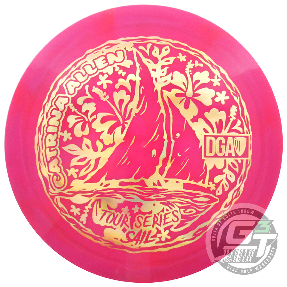DGA Limited Edition 2023 Tour Series Catrina Allen Swirl Sail Distance Driver Golf Disc from Gotta Go Gotta Throw
