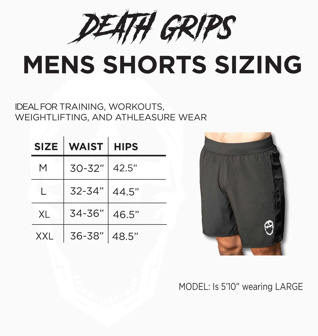 Men's Death Grips Athletic Performance Shorts from JerkFit