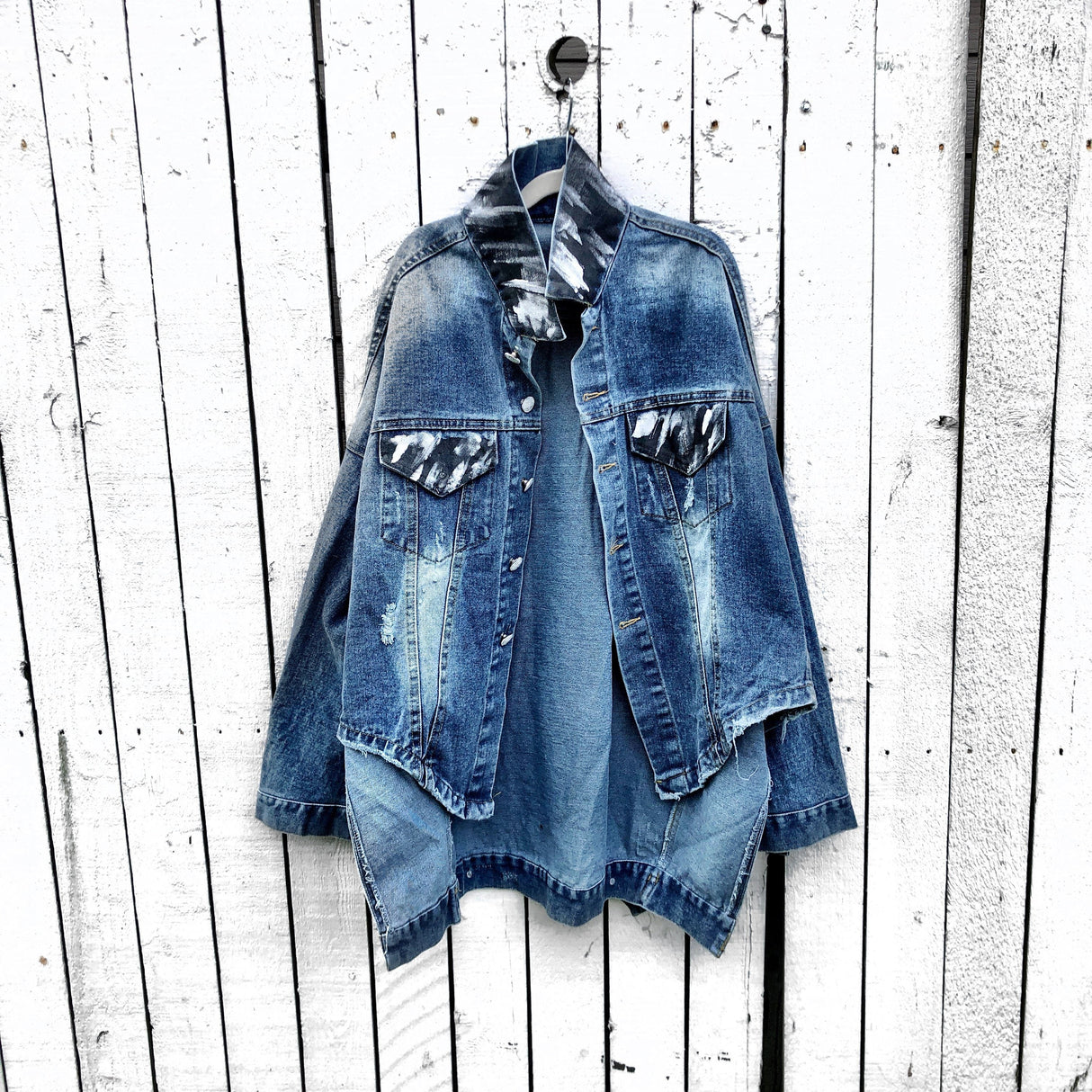 'DROPOUT' DENIM JACKET from Wren + Glory