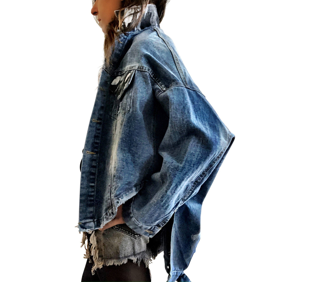 'DROPOUT' DENIM JACKET from Wren + Glory