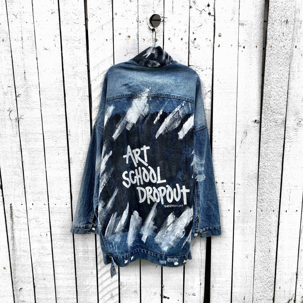 'DROPOUT' DENIM JACKET from Wren + Glory