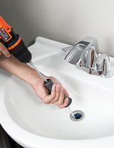 DrainShroom Tub and Sink Snake Auger Clog Remover for Drains, 36 Inch, Stainless from TubShroom.com