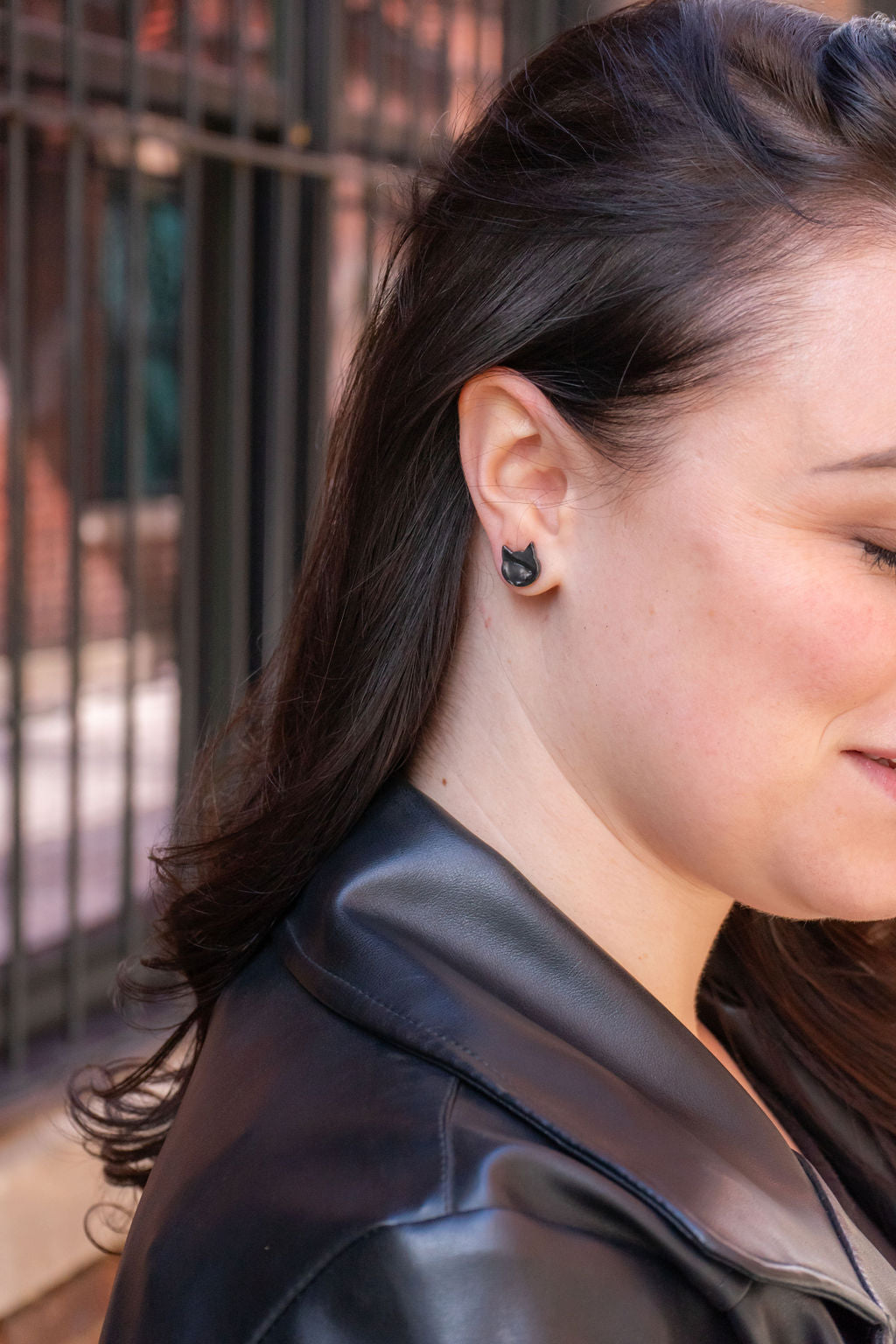 Cat Studs - Black from Spiffy & Splendid