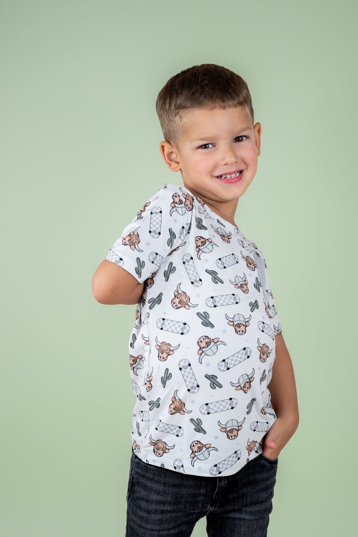 EXCLUSIVE MOO-VING FAST DREAM POCKET TEE from DREAM BIG LITTLE CO