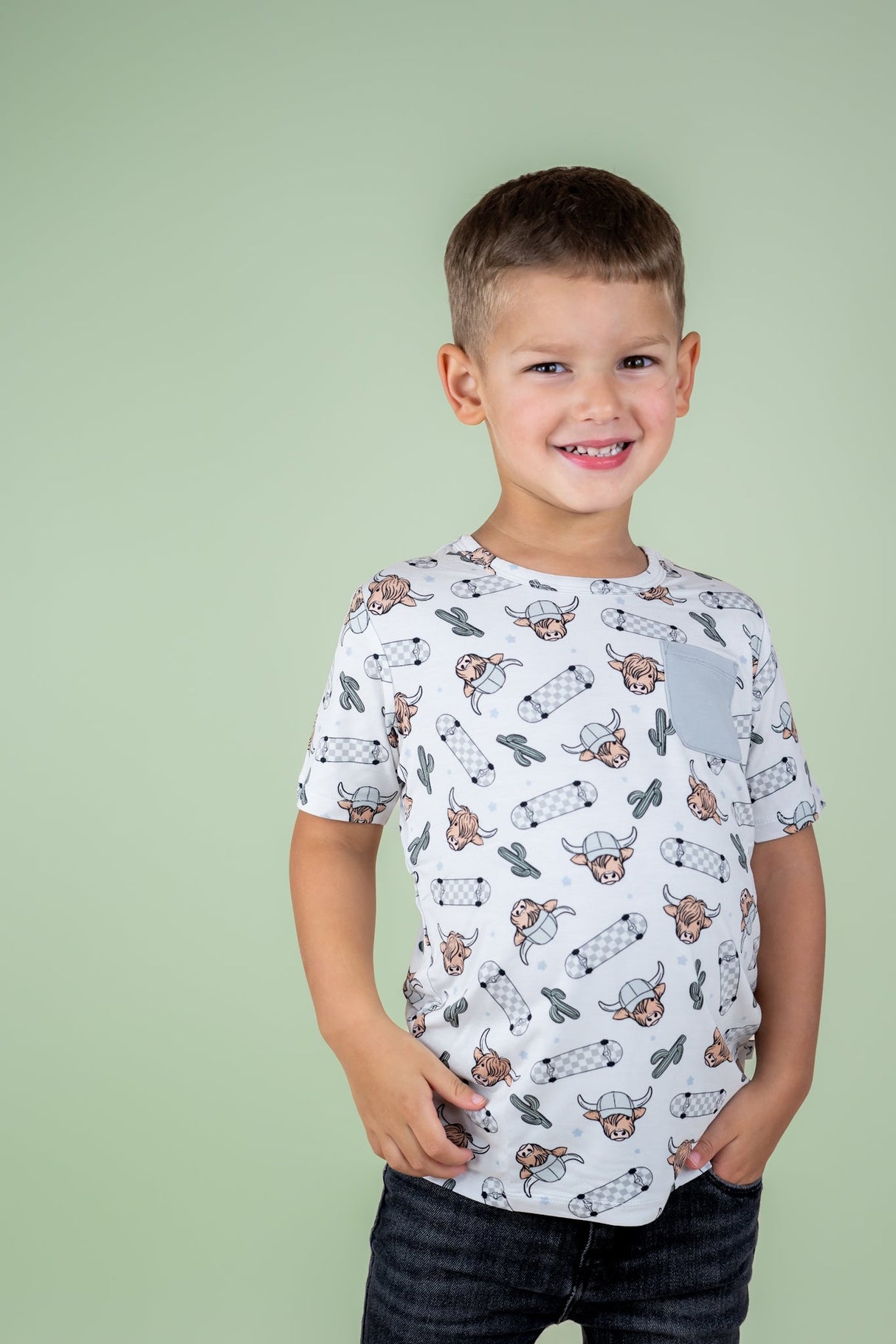 EXCLUSIVE MOO-VING FAST DREAM POCKET TEE from DREAM BIG LITTLE CO