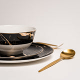 Ozarke's Libra Black Marble Plate Set from Ozarké
