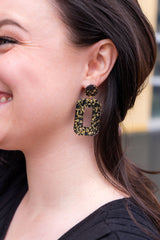 Margot Earrings - Black Gold Flake from Spiffy & Splendid
