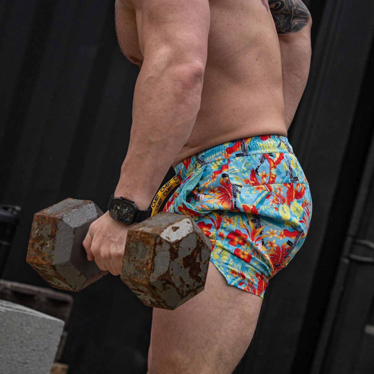 Men's Hybrid Athletic Shorts | 5.5" Inseam from Combat Iron Apparel