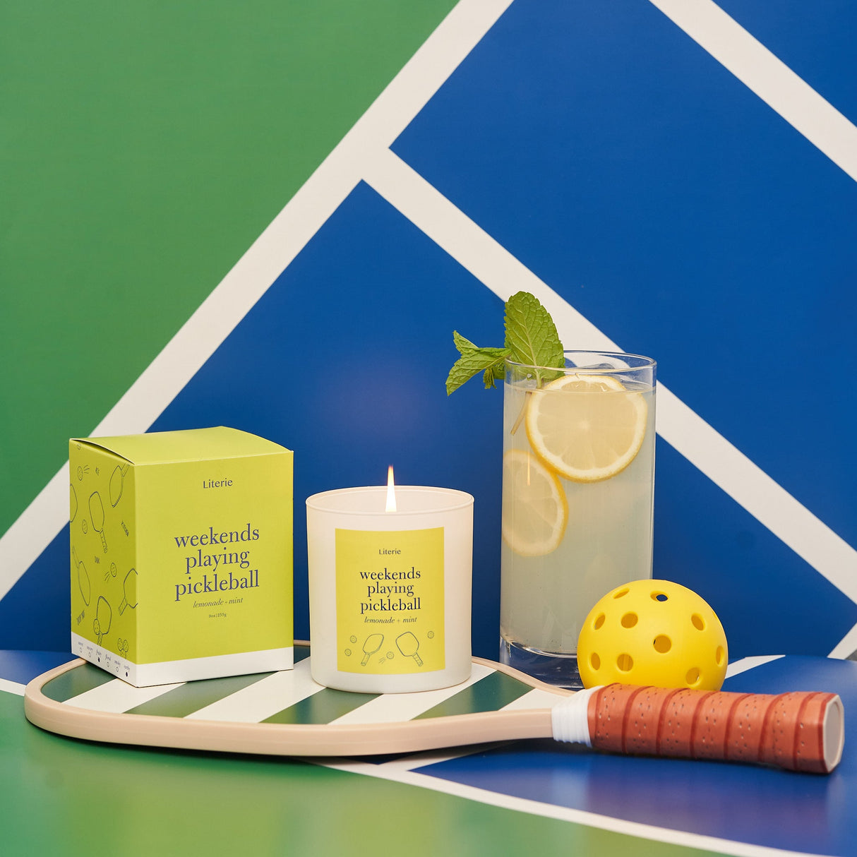 Weekends Playing Pickleball Literie Candles