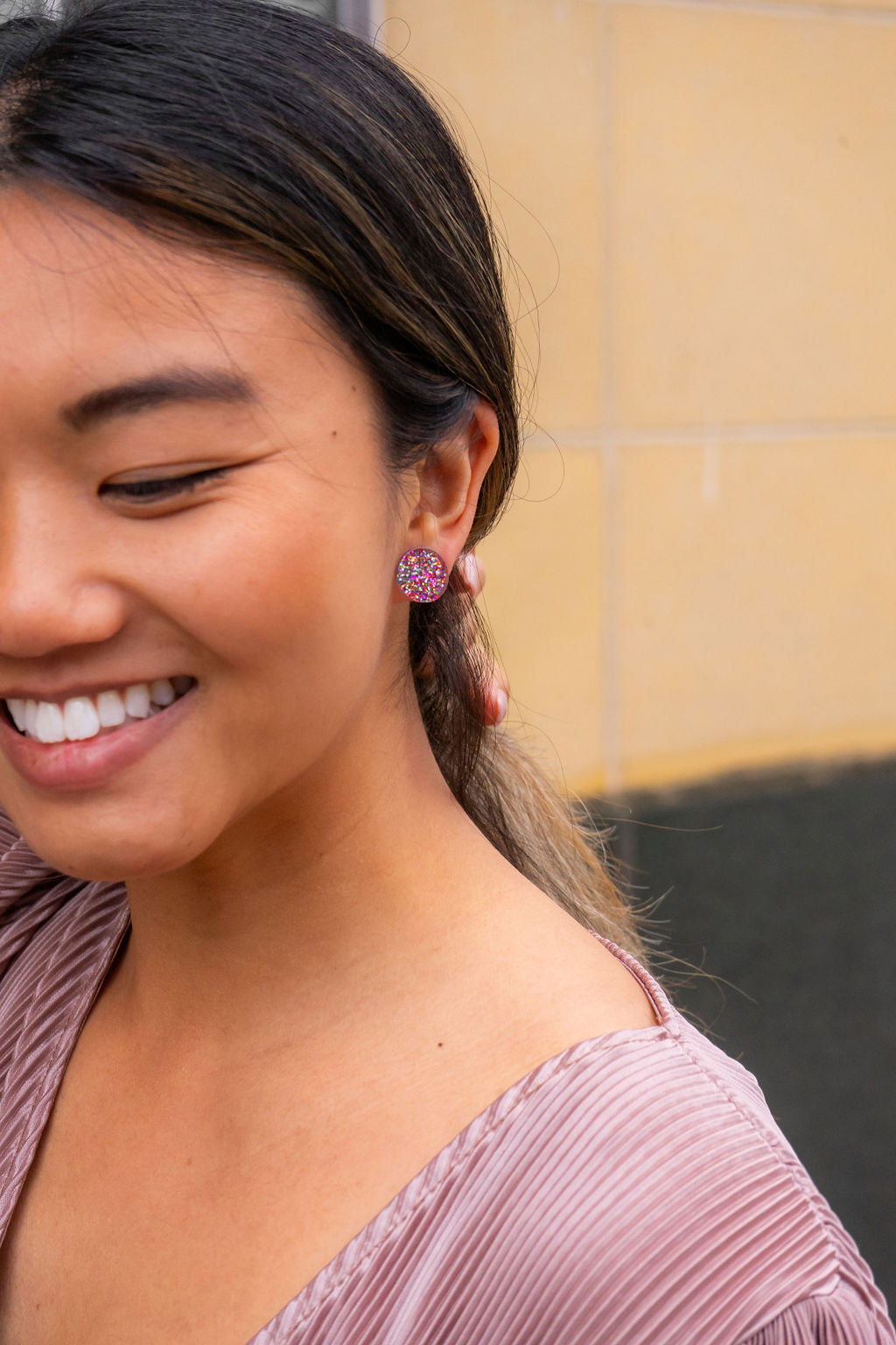 Sophie Studs - Rainbow Glitter from Spiffy & Splendid