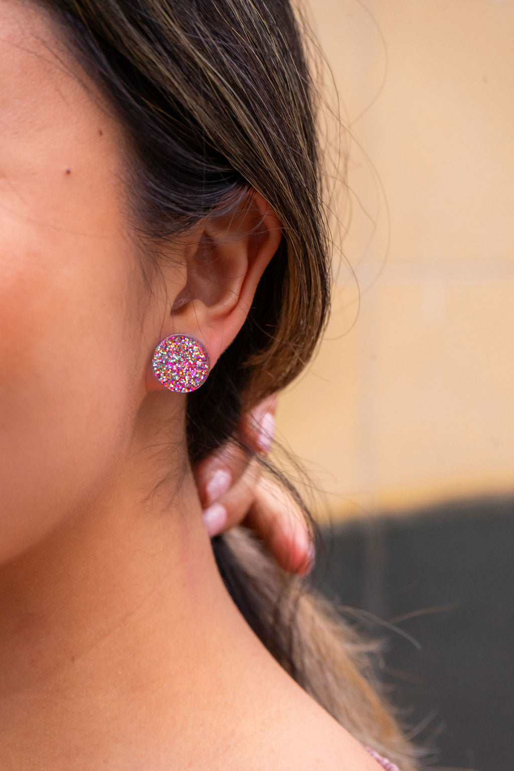 Sophie Studs - Rainbow Glitter from Spiffy & Splendid