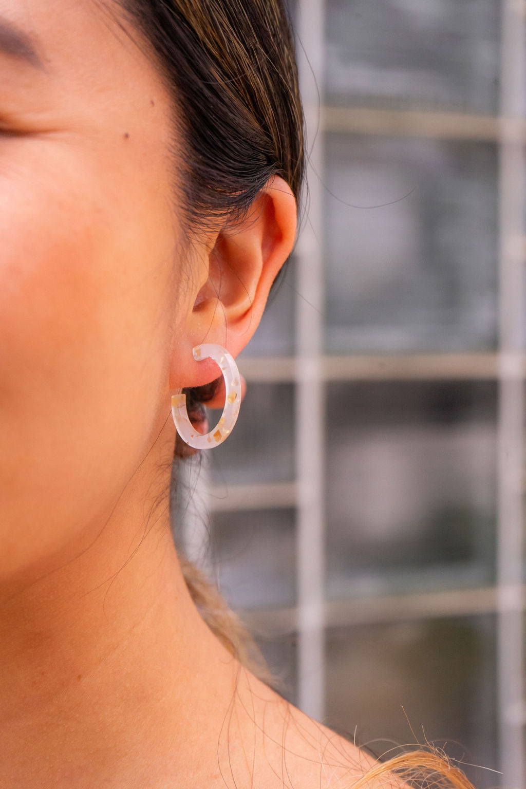 Cam Mini Hoops - Gold Flake from Spiffy & Splendid