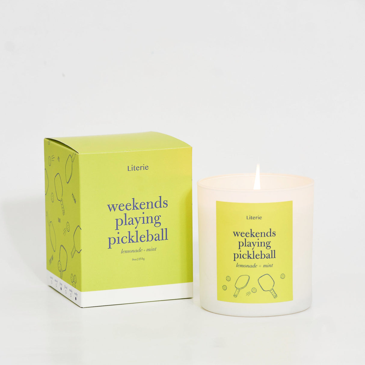 Weekends Playing Pickleball Literie Candles