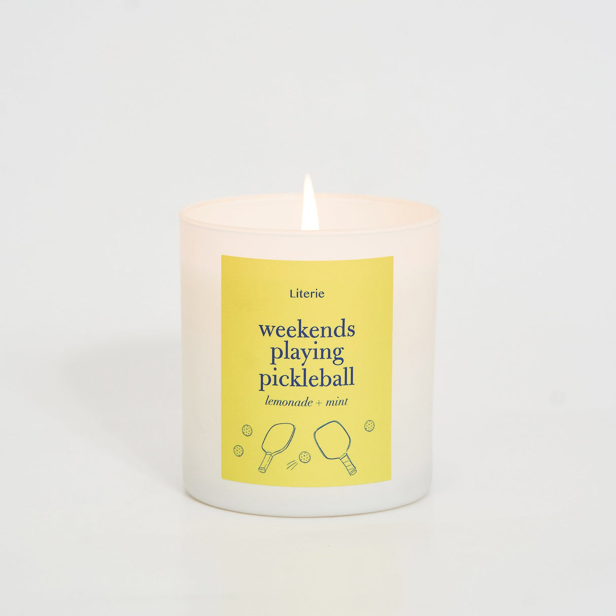 Weekends Playing Pickleball Literie Candles