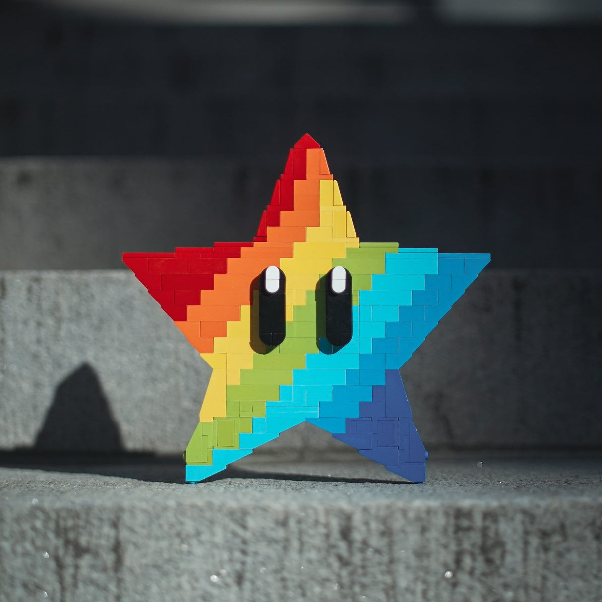 Life-Sized Rainbow Star from Bricker Builds