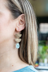 Aria Earrings - Aquamarine from Spiffy & Splendid