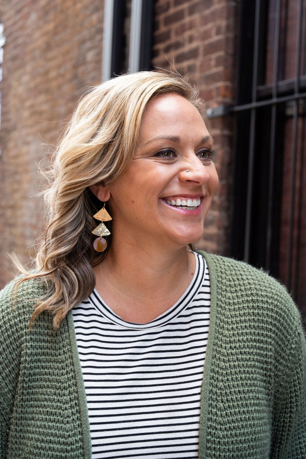 Anya Earrings - Mauve & Copper from Spiffy & Splendid